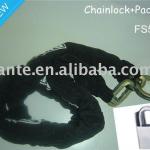 falante Locks 80-150cm Key Catena Bicycle Chain Lock, black NEW-