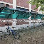 Environmental friendly rain cover for bycicle parking