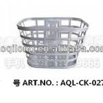 white durable steel bicycle basket