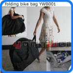 600D folding bike carry bag with wheels-YWbag001