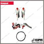 Microshift White -Red full carbon bike groupset-ES-MG02