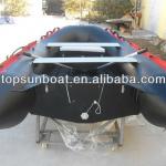 RIB-330 hot sale double hull fiberglass high quality PVC or Hypalon inflatable RIB boat-DS-RIB550