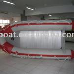pvc tube with aluminum floor V hull fishing boat sale-CYY-360