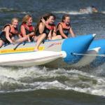 2012 {Qi Ling} double tube banana boat with yellow red blue and Secondary color for choose-QL-double tube banana boat-5