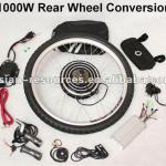 Wholesale 48V 1000W Electric Bicycle Ebike Conversion Kits 2012 New Style Most Powerful Kits Rear Wheel Kits