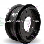 3PCS heavy truck steel rim wheel