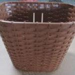 2014 newest brown plastic bicycle basket HNJ-A-CK-002