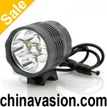 5x Cree XM-L T6 LED Bicycle Light with 4000 Lumens, 5 Modes, Water Resistant, Helmet Strap, Handlebar Ties CVACQ-LT173