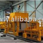 Concrete sleeper production equipment.