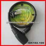 GK102.109 High Quality Folding Bike Lock, Steel Cable Coil type Lock GK102.109