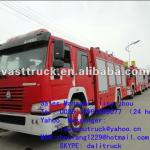 HOWO 4*2 water and foam 8T fire fighting truck ZZ1167M4617C