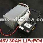 LiFePO4 Battery 48V 30AH (with BMS,Fast Charger and Bag)