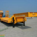 Low flat-panel semi-trailer on sale howo