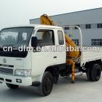 Low oil consumption Dongfeng Vehicle-mounted Crane/cargo truck with crane/For Ghana EQ1032 Truck With Crane