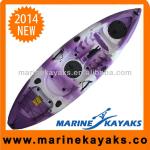 Marine Sit On Top Fishing Kayak Purple White Sunshine Angler