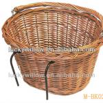 Oval durable wicker bicycle basket / bike accessories with swing handle M-BK026