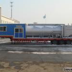 sino tuck 2 AXLE Low flat-panel semi-trailer howo