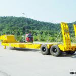 sino tuck 2 AXLE Low flat-panel semi-trailer howo