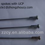 Stainless iron steel bike spokes with UCP surfacement