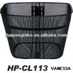 steel black meshing wire bicycle basket HP-CL113