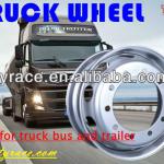 steel wheel rim 9.00*22.5 for truck with silver painting 9.00X22.5