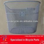 Strong grey steel wire bicycle basket PS-BSK-008