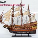 WA55 # Wasa Swedish Wooden Model Tall Ship Sailboat 22&quot; Boat - Nautica - UNIQUE